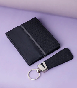 Cartera de cuero genuino de diseñador Premium para hombre, pliegue corto con logotipo personalizado RFID, producto OEM ligero y de alta calidad - Product Image 6