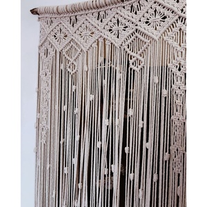 ม่านผนังมาคราเม่สไตล์โบฮีเมียนทำมือ ลายสวยงามแบบนามธรรม ตกแต่งด้วยหวาย เหมาะสำหรับห้องนั่งเล่น ตกแต่งงานแต่งงาน - Product Image 2