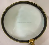 Wooden Handle Magnifier with Crystal Clear Lens for Coins Jewelry Stamps Reading and Detailed Craft Work