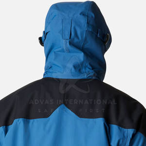 Veste de ski OEM personnalisée de haute qualité pour hommes coupe-vent en laine imperméable isolée respirante fermeture à glissière Sports de plein air - Product Image 4