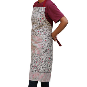 Delantal de cocina de calidad suave de lujo, delantales de cocina de algodón de diseño impreso personalizados para cómodos y de moda - Product Image 1