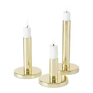 Portavelas de lujo hecho a mano de Venta caliente, portavelas de metal de la mejor calidad en Latón chapado en oro, soporte de vela - Product Image 1