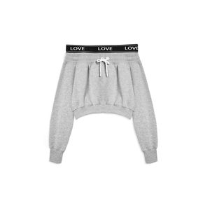 2026 jersey de lana de algodón 100% personalizado de alta calidad con logotipo frontal serigrafiado con capucha recortada para mujer para invierno - Product Image 4