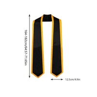 Estola de Graduación Escolar de Alta Calidad 2025, Personalizada con Logotipo Impreso, Tejido de Satén de Poliéster, Diseño Personalizado Unisex