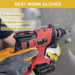 Options de marque OEM Gants de sécurité à haute tolérance à la chaleur Coque en cuir durable pour une construction quotidienne simple pour les équipes d'usine - Product Image 6