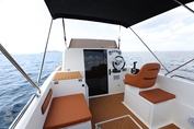 Bateau à rames rigide en fibre de verre SAFTER MARINE 495CC avec moteur hors-bord, ensemble complet, stable, durable, pour 5 personnes, pêche, plongée, divertissement