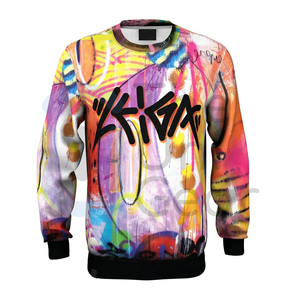 Custom <b>Plain</b> <b>Sweatshirts</b> Bulk Oversized Crewneck Pullover Top for Men Women Streetwear Full Printed Shirt Wholesale Supplier - Product Image 6