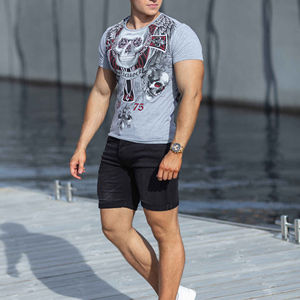 Ropa de calle de verano de alta calidad, Camiseta con estampado gráfico de diseño personalizado, camiseta unisex de peso pesado holgada de algodón 100% - Product Image 3