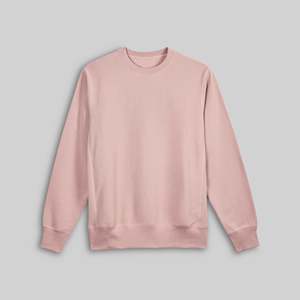 เสื้อคอกลมคลาสสิค รุ่น 4004 ไซส์ XS ผ้าฝ้าย 100% 400 GSM สีชมพูอมเทา แบบยูนิเซ็กซ์ ตะเข็บแบบ Flatlock ลายเรียบ ปักลาย 3 มิติ แบบซิป - Product Image 1