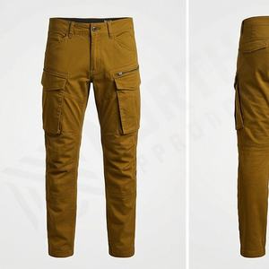 กางเกงขายาวทรงสลิมฟิตแฟชั่นทันสมัยสำหรับผู้ชาย ฤดูใบไม้ร่วง สไตล์ฮิปฮอป กระเป๋าใหญ่ ลำลอง สปอร์ต คาร์โก้ สตรีทแวร์ กางเกงสำหรับกิจกรรมกลางแจ้ง - Product Image 1