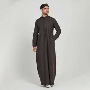 Thobe ethnique pour hommes 2025, dernière collection, thobe/jubba arabe pour hommes, robe musulmane, robe d'Arabie Saoudite - Product Image 2