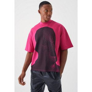 เสื้อยืดผ้าฝ้าย100% สำหรับผู้ชายคอกลมแบบถักทรงพอดีตัวปกติเสื้อลำลองสีพื้นปรับแต่งโลโก้ได้ตามต้องการ - Product Image 1