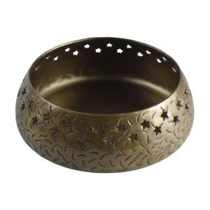 Tarro de cera redondeado negro de diseñador, decoración de Metal sólido, tarro de vela, lo mejor para mesa, diseño decorativo, portavelas - Product Image 3