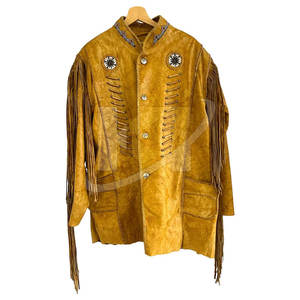 Chaqueta de invierno de talla grande al por mayor, chaqueta de cuero para uso en exteriores, chaqueta de cuero de ante para hombre con cuello levantado - Product Image 1