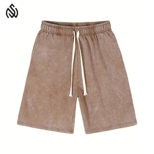 Conjunto de Camiseta y Pantalones Cortos para Hombre con Lavado Ácido, Venta Caliente, Impresión de Logotipo Personalizado, Transpirable, Secado Rápido, Alta Calidad, Servicio OEM - Product Image 4