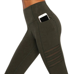 Leggings de Poliéster de Alta Calidad para Mujer, Hechos a Medida con Serigrafía, Pantalones ODM 2024, Los Mejores Leggings con Bolsillos, Cordón Ajustable y Diseño Sólido - Product Image 4