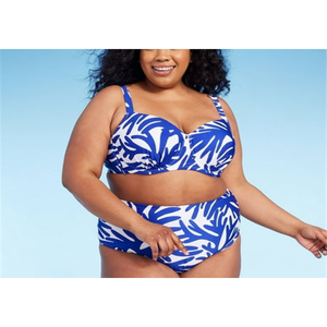 Kona Sol Top Bikini Blu con Ferretto da Donna, Taglia US 24 Plus, in Spandex/Nylon, Set 2 Pezzi con Decorazioni Cut-Out e Scavate - Product Image 5