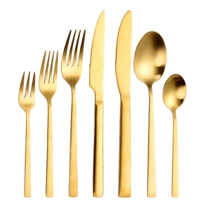 New Decorative Metal Flatware <b>Set</b> With Hammered Design Handle <b>Gold</b> Finished Home & Hotels Dinnerware <b>Cutlery</b> <b>Set</b> - Product Image 6