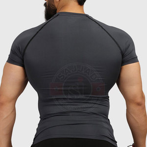 Men <b>Compression</b> <b>Shirt</b> Gym Wear Short Sleeves <b>Shirt</b> Gym Fitness Wear High Quality Plain <b>Compression</b> <b>Shirt</b> - Product Image 3