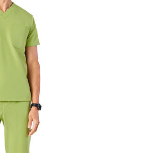 De calidad superior de los hombres Hospital Enfermeras Scrubs de punto de poliéster disponible en todos los colores y tamaños fácil de usar al por mayor - Product Image 2