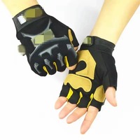 Gants de cyclisme unisexes demi-doigts de qualité supérieure, antidérapants, en cuir PU, légers et confortables pour le cyclisme