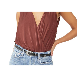 Body Sexy Casual con Scollo Quadrato e Stampa Gufo Notturno Free People, Taglia S, in Nylon con Decorazioni in Pizzo, Vestibilità Aderente per Primavera Autunno - Product Image 6