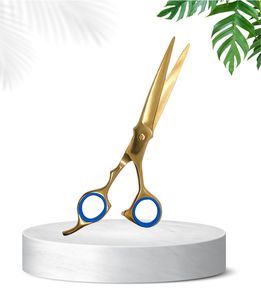 กรรไกรผ่าตัด 3PS 123 สีทอง ใบมีดตรง สแตนเลส ปลายแหลม สำหรับคนถนัดขวา 28 ซี่ สำหรับตัดผม - Product Image 2