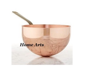 Ensemble de 2 bol à fruits martelés en cuivre avec bol de service au chocolat de forme ronde de la plus grande qualité pour les Offre Spéciale - Product Image 3