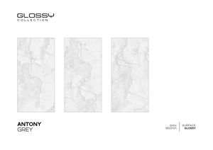 Baldosas de Porcelana para Piso 600X1200MM, Color Gris Antony, Modernas, Brillantes, Antideslizantes, para Paredes Interiores - Product Image 2