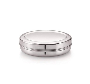 กล่องชาปาตีเหล็กทรงกลม ผลิตด้วยมือ สำหรับใช้ในบ้าน โรงแรม ร้านอาหาร  ภาชนะใส่อาหารอเนกประสงค์  ขาย - Product Image 1