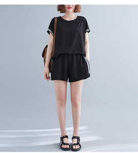 2025 été vêtements de fitness pour hommes décontracté Streetwear t-shirt et short ensembles motif solide marque privée - Product Image 6