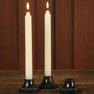 Good Quality Metal <b>Taper</b> <b>Candle</b> Holder in Black & White Color Hexagon Shape for Christmas & Wedding Decorative - Product Image 6