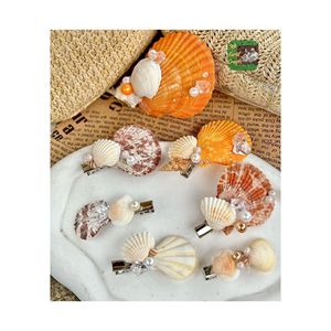 Seashell Hair <b>Clip</b> Vietnam Handmade Accessory Beach Style Hair Pin For Women Summer Collection Sustainable Craft - Product Image 1