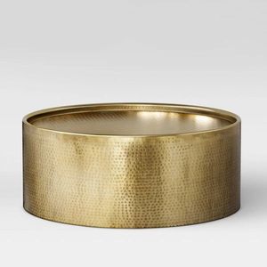 Mesa de centro de aluminio elegante y elegante de tendencia para sala de estar pieza de mueble perfecta que complementa contemporáneo - Product Image 2