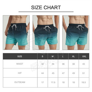 Pantalones cortos de natación de verano personalizados para hombre, cintura media, cierre elástico, traje de baño de diseñador con estampado sólido - Product Image 5