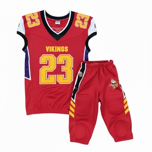 Meilleur design 2026 Nouvelle arrivée Uniforme de football américain pour adultes personnalisé de haute qualité, très vendu, respirant, nom de l'équipe, grande taille - Product Image 6