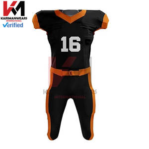 Uniformes de football américain de jeunesse de sublimation conçus sur mesure de la plus haute qualité pantalon intégré en jersey sergé personnalisé - Product Image 2