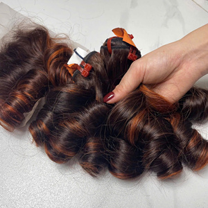 RESTOCK Mèches de cheveux naturels bouclés à la vapeur, extensions de tissage de cheveux humains, couleur magnifique et brillante - Product Image 5