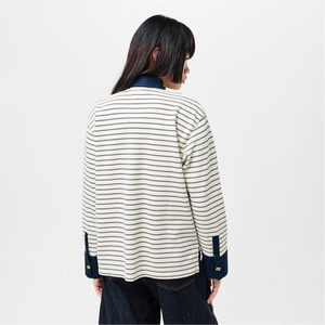 Chemise à épaules tombantes pour femmes, haut fluide, chemisier plissé pour femmes, haut élégant, haut en lin mélangé pour l'été, chemise respirante - Product Image 4