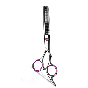 Tijeras de Peluquería Profesionales para Diestros, 32 Dientes, Mango Mediano, Punta Afilada, Acero Inoxidable 4CR de Alta Calidad - Product Image 1