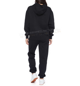 Conjunto de sudadera y pantalones de chándal para correr de algodón 100% para mujer, conjunto de pantalones de 2 piezas ecológicos - Product Image 6