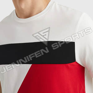 Camiseta Hombre Alta Calidad Personalizado 100% Algodón Jersey Tela Multi Colores, O-cuello, Logotipo Personalizado, Etiqueta Interior del Cuello - Product Image 2