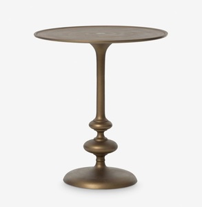 Mesa Auxiliar de Metal Dorado Antiguo con Diseño de Ángel para Decoración del Hogar, Hotel, Sala de Estar, Almacenamiento Multifuncional Ecológico - Product Image 1