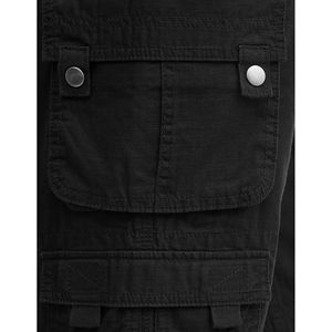 กางเกงขาสั้นคาร์โก้แห้งเร็วสำหรับผู้ชายแนวไฮสตรีทผ้ายืดระบายอากาศได้หลายกระเป๋าลายพื้นฤดูร้อนกิจกรรมกลางแจ้ง - Product Image 2