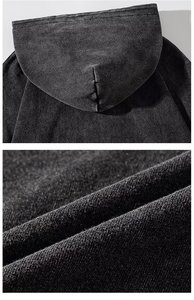 OEM en Chine Sweat à capuche personnalisé de haute qualité en coton lourd surdimensionné et performant pour hommes - Product Image 5