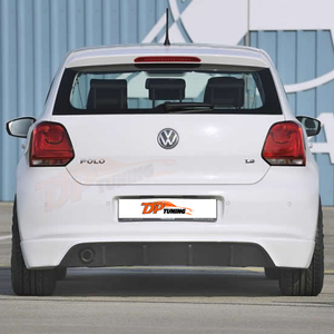 V.W Polo ปีกสปอยเลอร์ MK5 2009-2013,สปอยเลอร์ปีกกันชนด้านหลังสไตล์ Rieger แบบไม่มีเอาต์พุตพลาสติกพื้นผิวดิบหรือสี - Product Image 2