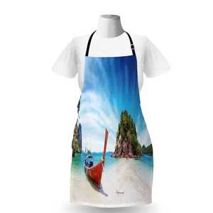 Qualité supérieure meilleure vente 100% pur coton matériel conception personnalisée ensemble de tablier de cuisine - Product Image 5