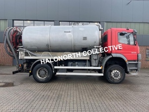 Camion d'aspiration des eaux usées Mercedes Benz Atego 1828 4x4 diesel manuel, modèle 2003, d'occasion - Product Image 3