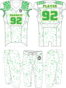 Uniforme de football américain sur mesure, respirant, grande taille, manches courtes, léger, de qualité supérieure, nom de l'équipe personnalisé sur le devant pour hommes - Product Image 2