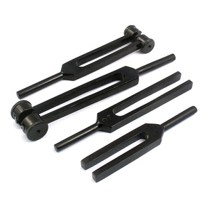 Ensemble de diapason noir 128 Hz avec vibration sonore pour la santé médicale, en alliage d'aluminium et acier inoxydable pour la précision - Product Image 2